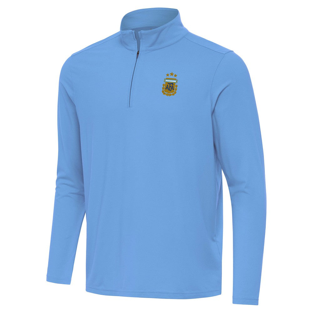 Argentina National Team Antigua Intent Quarter-Zip Pullover Top for sale - Powder Blue