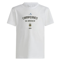 Argentina National Team Youth 2024 Copa America Champions T-Shirt for sale - White