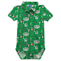 Mexico National Team Vive La Fete Infant Impressions Artwork Polo Bodysuit for sale - Green