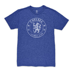 Chelsea 1863FC Mono Badge Vintage Tri-Blend T-Shirt on sale - Heather Blue