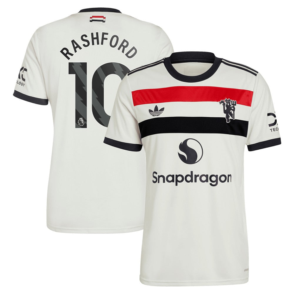 Marcus Rashford Manchester United Originals 2024/25 Third Replica Jersey Discount - Cream