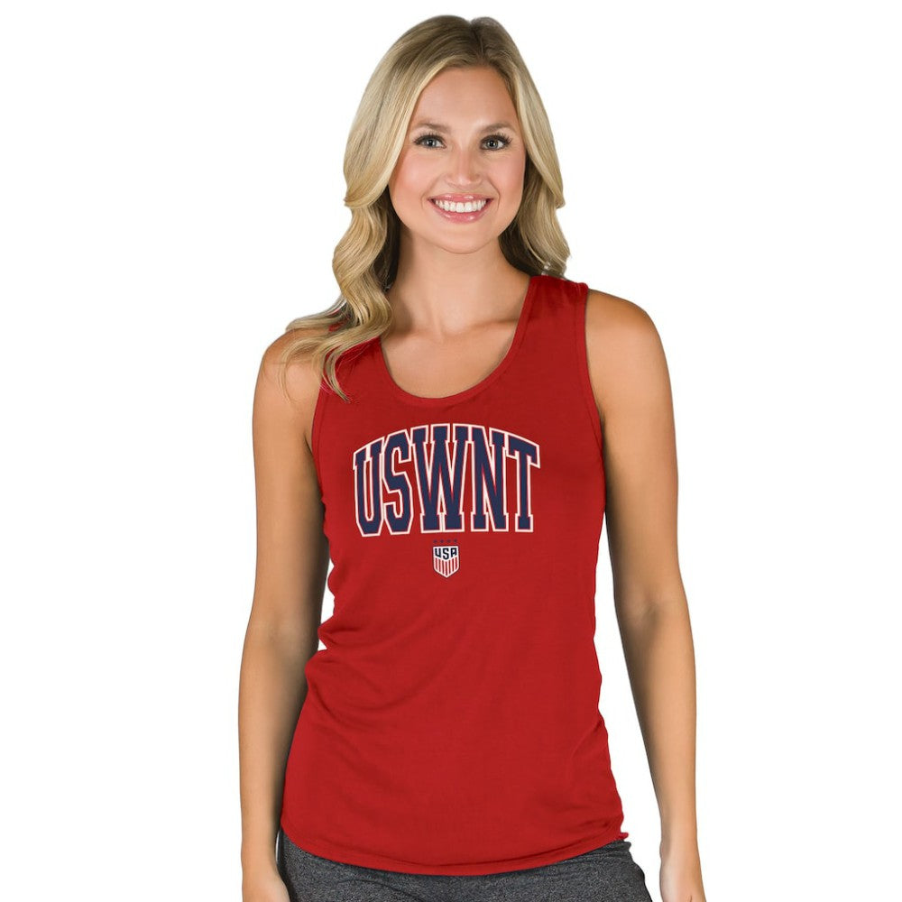 USWNT Concepts Sport Women's Marathon Racerback Scoop Neck Tank Top on sale - Red