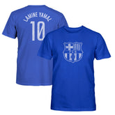 Lamine Yamal Barcelona 1863FC Youth Player Name & Number T-Shirt on sale - Blue