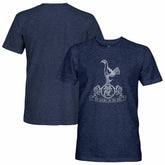 Tottenham Hotspur 1863FC Retro Mono Badge Vintage Tri-Blend T-Shirt Sale - Navy