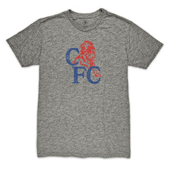 Chelsea 1863FC Retro '86 Badge Vintage Tri-Blend T-Shirt on sale - Heather Gray