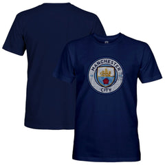 Manchester City 1863FC Badge T-Shirt Discount - Navy