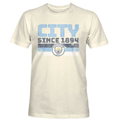 Manchester City 1863FC Retro Stripes T-Shirt Discount - Tan