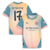 Kevin De Bruyne Manchester City Youth 2024/25 Fourth Replica Player Jersey Discount - Blue