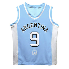 Julián Álvarez Argentina National Team Vive La Fete Mesh Basketball Jersey for sale - Light Blue