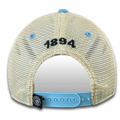 Manchester City 1863FC Retro Tea Washed Vintage Trucker Adjustable Hat Discount - Sky Blue