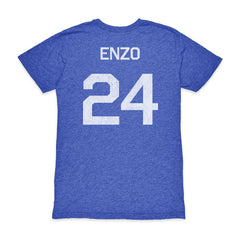 Enzo Fernández Argentina National Team 1863FC Player Vintage Tri-Blend T-Shirt for sale - Blue