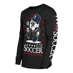USMNT New Era Old School Sport Long Sleeve T-Shirt for sale - Black