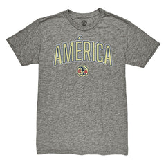 Club America 1863FC Wordmark Vintage Tri-Blend T-Shirt Discount - Heather Gray
