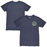 Club America 1863FC Left Color Badge Vintage Tri-Blend T-Shirt Discount - Navy