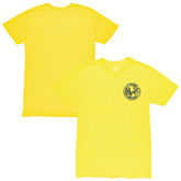 Club America 1863FC Left Mono Badge Vintage Tri-Blend T-Shirt Discount - Yellow
