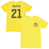 Henry Martin Club America 1863FC Vintage Player Name & Number Tri-blend T-Shirt Discount - Yellow