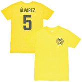 Kevin Álvarez Club America 1863FC Vintage Player Name & Number Tri-blend T-Shirt Discount - Yellow