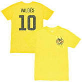 Diego Valdés Club America 1863FC Vintage Player Name & Number Tri-blend T-Shirt Discount - Yellow