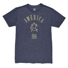 Club America 1863FC Team Arch Vintage Tri-Blend T-Shirt Discount - Navy
