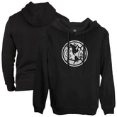 Club America 1863FC Mono Badge Fleece Pullover Hoodie Sweatshirt Discount - Black
