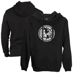 Club America 1863FC Mono Badge Fleece Pullover Hoodie Sweatshirt Discount - Black