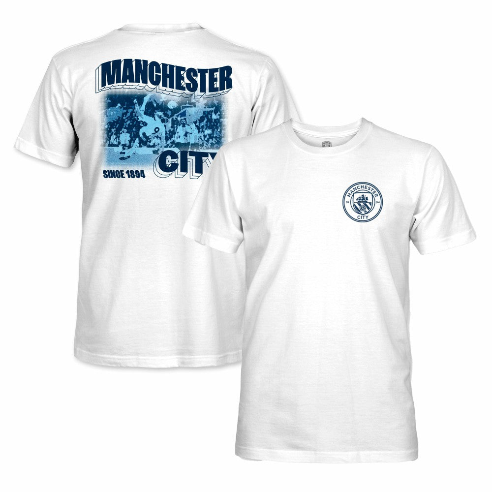 Manchester City 1863FC Duo Tone Player T-Shirt Discount - White