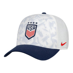 USWNT Unisex Rise Printed Trucker Adjustable Hat on sale - White