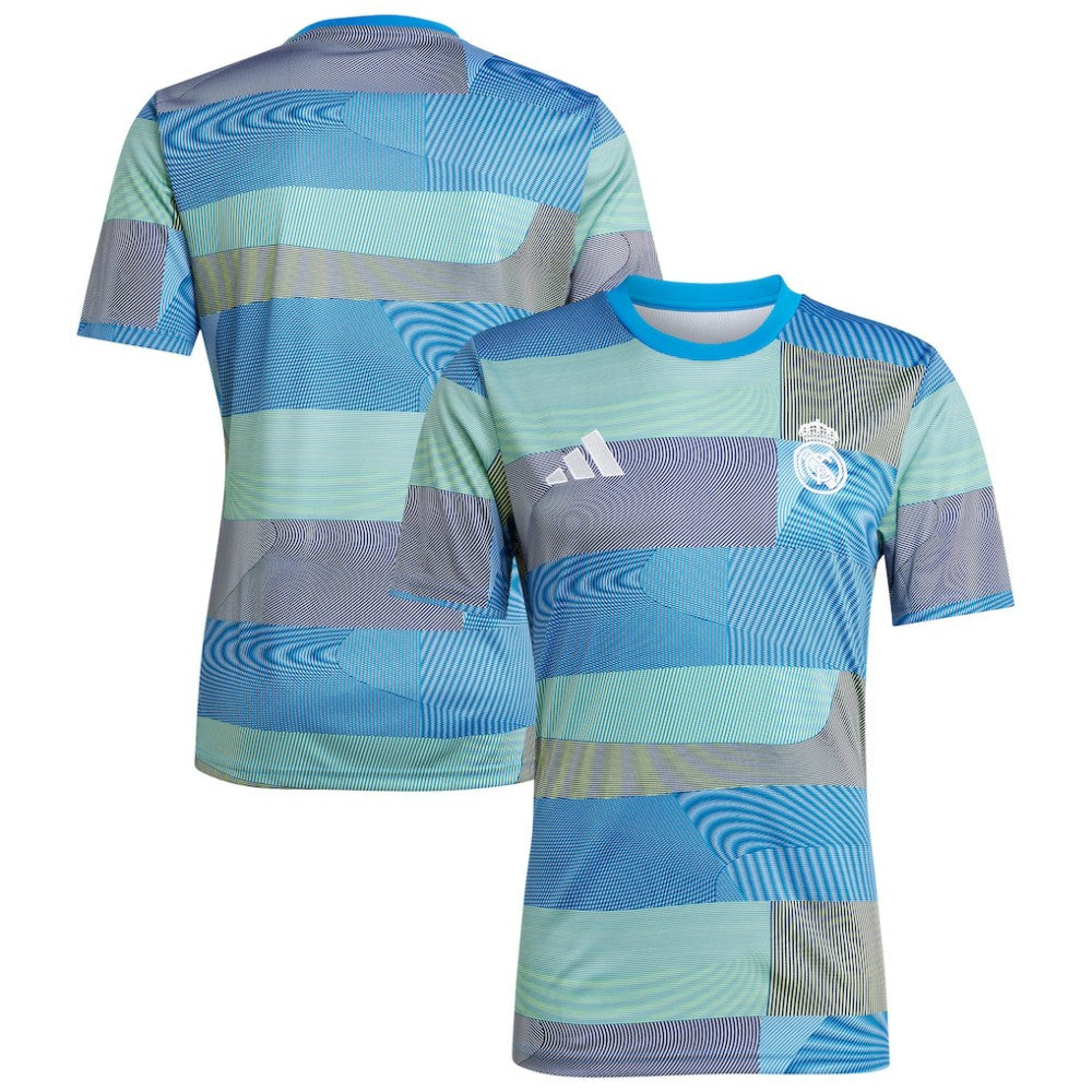 Real Madrid 2025/26 AEROREADY Pre-Match Top Discount - Blue