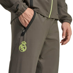 Real Madrid 2025/26 Tiro Vis Tech AEROREADY Travel Pants Discount - Olive