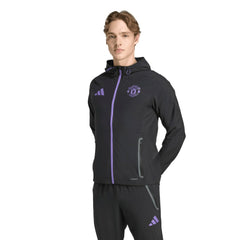 Manchester United 2025/26 Tiro Vis Tech Travel Jacket Discount - Black