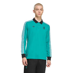 Liverpool Terrace Icons Long Sleeve Polo Discount - Green
