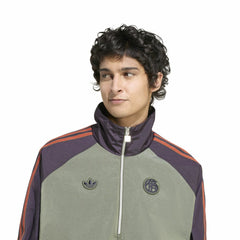 Bayern Munich Terrace Icons Half-Zip Jacket on sale - Green