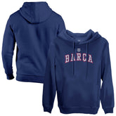 Barcelona 1863FC Athletic Wordmark Fleece Pullover Hoodie on sale - Navy