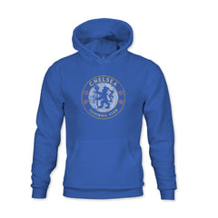 Chelsea 1863FC Youth Color Badge Fleece Pullover Hoodie on sale - Blue