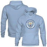 Manchester City 1863FC Youth Color Badge Fleece Pullover Hoodie Discount - Sky Blue