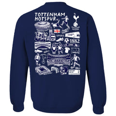 Tottenham Hotspur Vive La Fete Women's Impressions Artwork Pullover Sweatshirt Sale - Navy