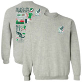 Mexico National Team Vive La Fete Women's Impressions Artwork Pullover Sweatshirt for sale - Gray