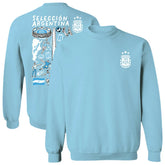 Argentina National Team Vive La Fete Women's Impressions Artwork Pullover Sweatshirt for sale - Light Blue