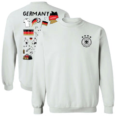 Germany National Team Vive La Fete Women's Impressions Artwork Pullover Sweatshirt for sale - White