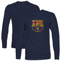 Barcelona 1863FC Color Badge Long Sleeve T-Shirt on sale - Navy