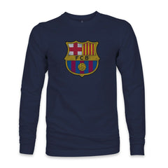Barcelona 1863FC Color Badge Long Sleeve T-Shirt on sale - Navy