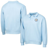 Manchester City Sport Design Sweden Retro Relaxed Fleece Sweatshirt Discount - Light Blue