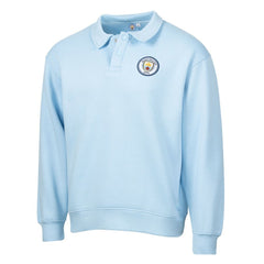 Manchester City Sport Design Sweden Retro Relaxed Fleece Sweatshirt Discount - Light Blue