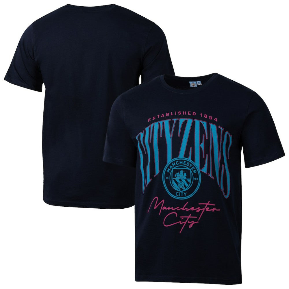 Manchester City Sport Design Sweden Hometown Hero Graphic T-Shirt Discount - Navy