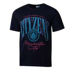 Manchester City Sport Design Sweden Hometown Hero Graphic T-Shirt Discount - Navy