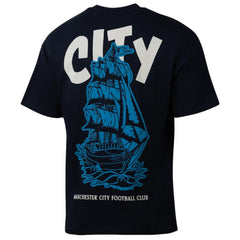 Manchester City Sport Design Sweden Youth Game Day Graphic T-Shirt Discount - Navy