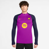 Barcelona 2025/26 Strike Drill Quarter-Zip Long Sleeve Dri-FIT Top on sale - Purple