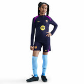 Barcelona Youth 2025/26 Strike Drill Quarter-Zip Dri-FIT Long Sleeve Top on sale - Navy