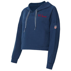 USWNT Concepts Sport Women's Elevation Tri-Blend Long Sleeve Pullover Hoodie on sale - Navy