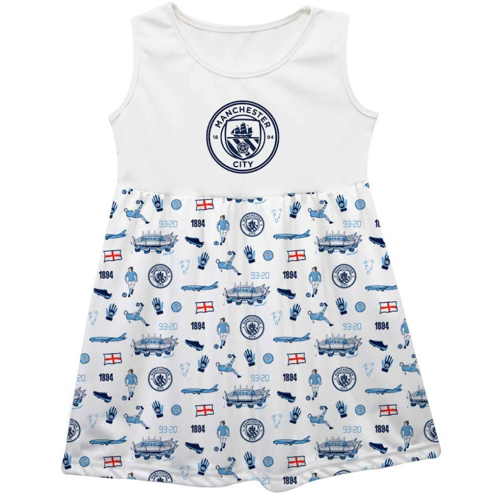 Manchester City Vive La Fete Girls Infant Impressions Artwork Tank Top Dress Discount - White